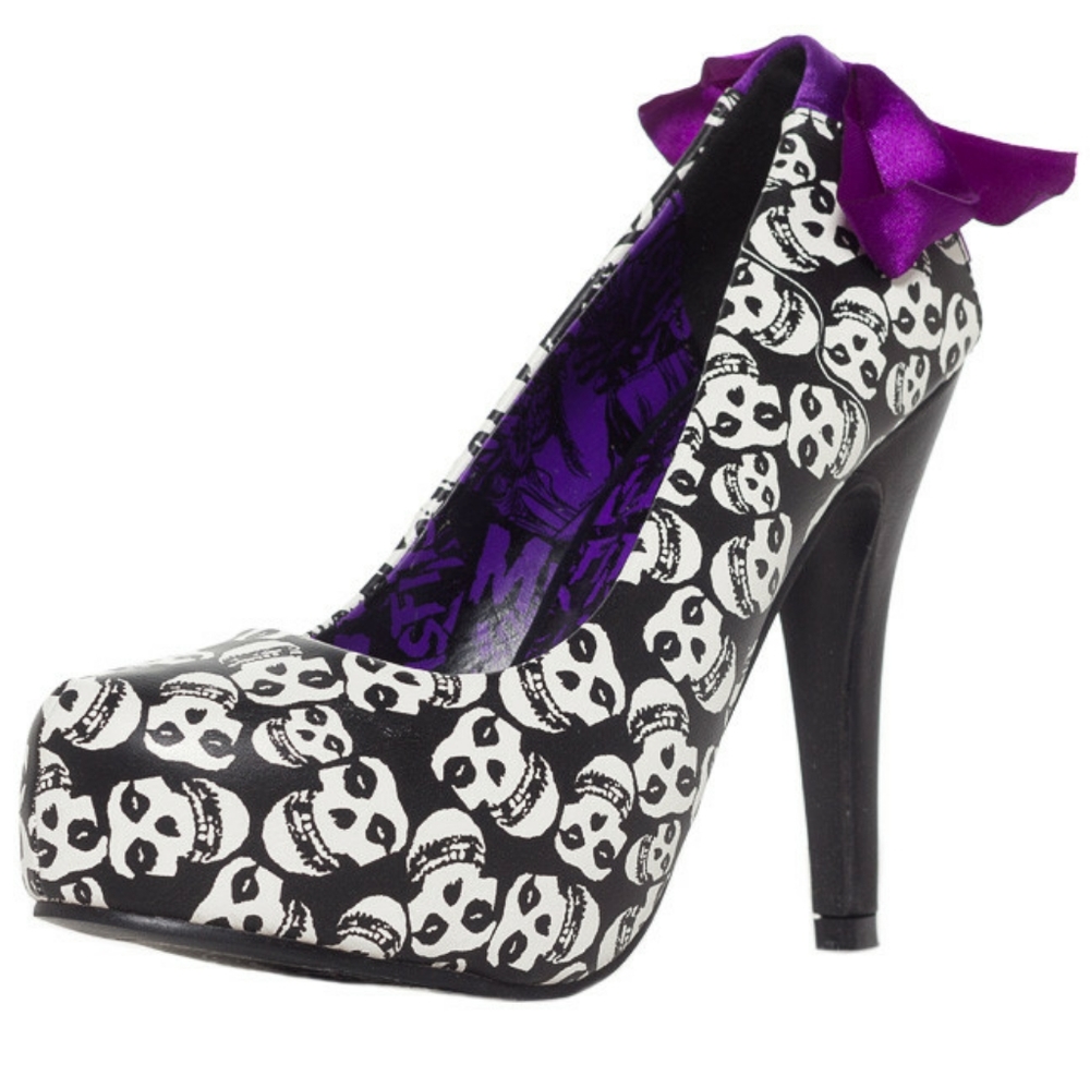 Iron Fist Misfit Fiend Skull Platform Heels Size 7